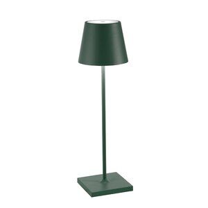 NEW Cordless LED Table Lamp, Green, 15" Height